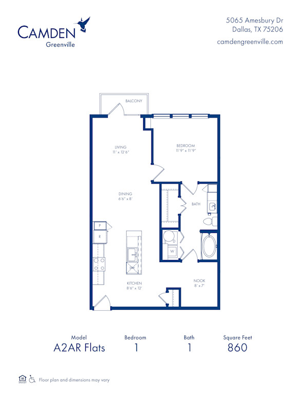 camden-greenville - floor plans - A2AR FLATS