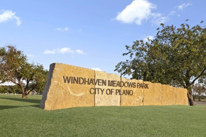 Windhaven Meadows Park in Plano near Camden Legacy Creek