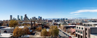 Skyline views of Downtown Denver