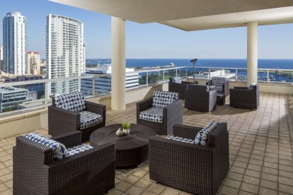 Rooftop outdoor terrace