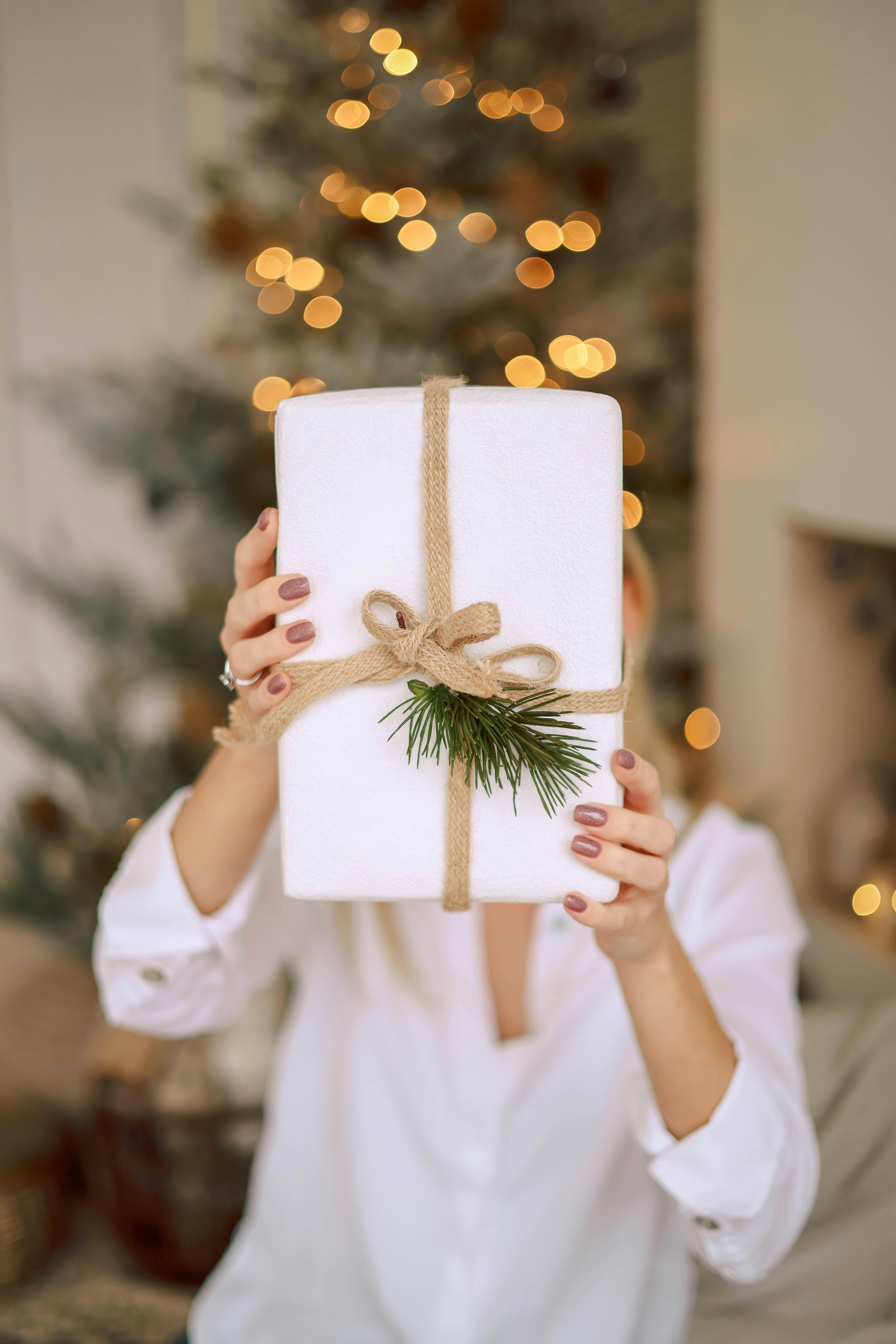 Photo by Valeria Boltneva: https://www.pexels.com/photo/woman-holding-christmas-present-19038296/