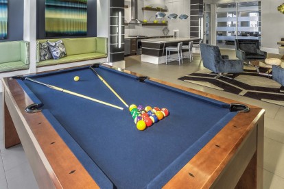 Resident lounge with billiards