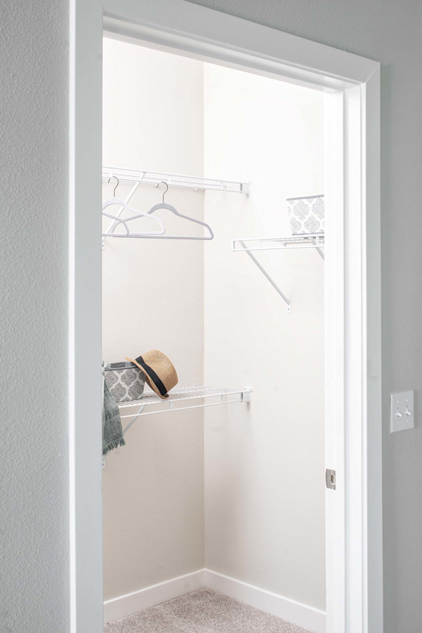 Walk-in closet at Camden Clearwater apartments in Clearwater, FL