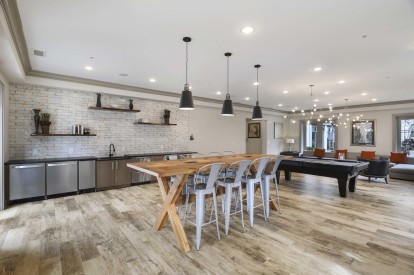 Resident lounge with entertaining kitchen