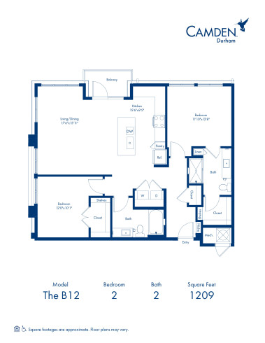 Camden Durham - Floor plans - B12