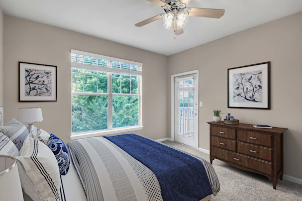 Bedroom with patio access