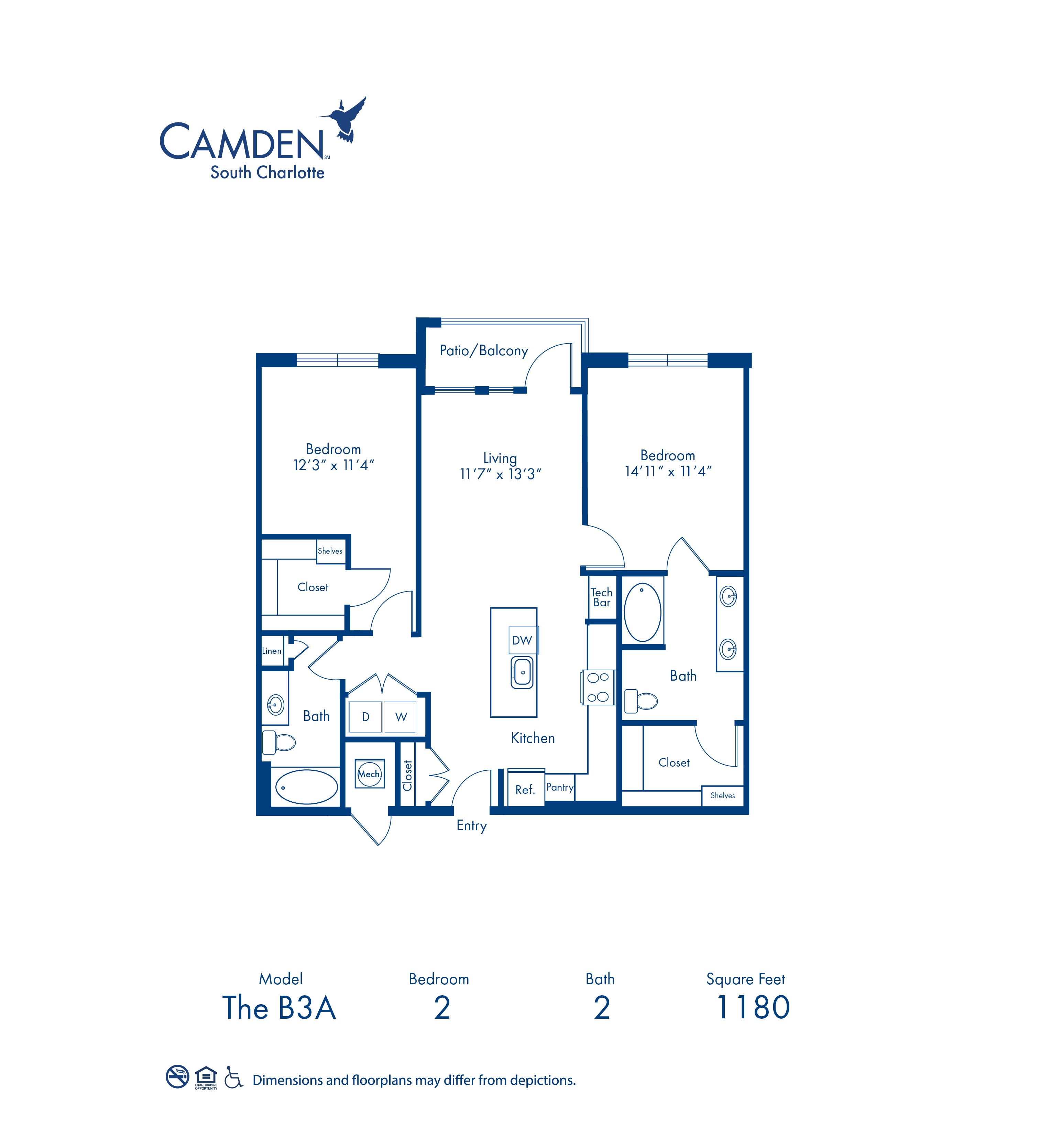 B3A floor plan