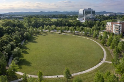 Large park and trail across the street from Camden Franklin Park