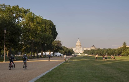 Playing on the National Mall
