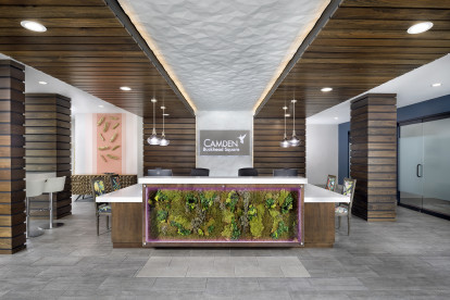 Leasing office at Camden Buckhead Square in Atlanta, GA