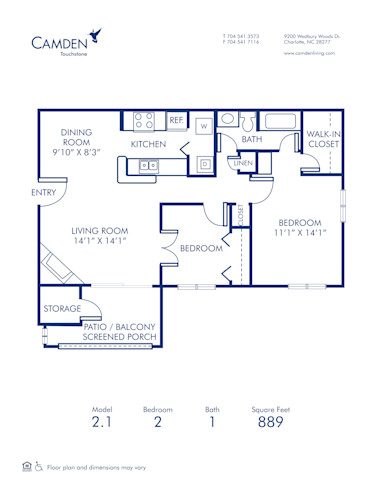 Apt 9216 B 2 1 At Camden Touchstone Camdenliving Com