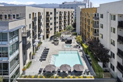 camden glendale apartments los angeles ca pool and building