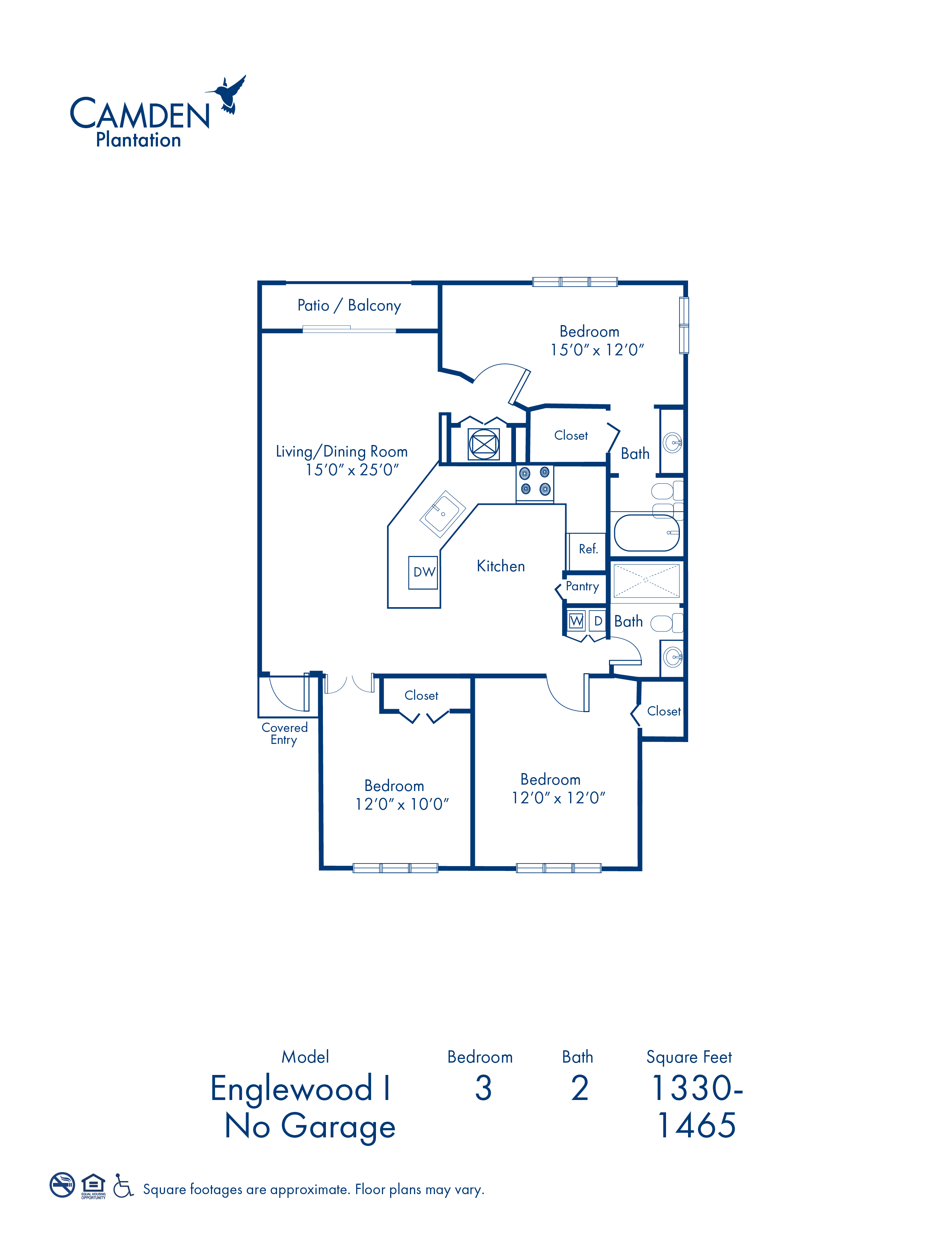 Englewood I - No Garage floor plan