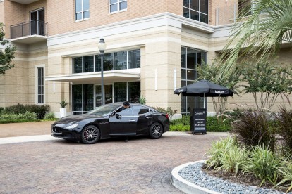 Valet parking services available for residents and guests