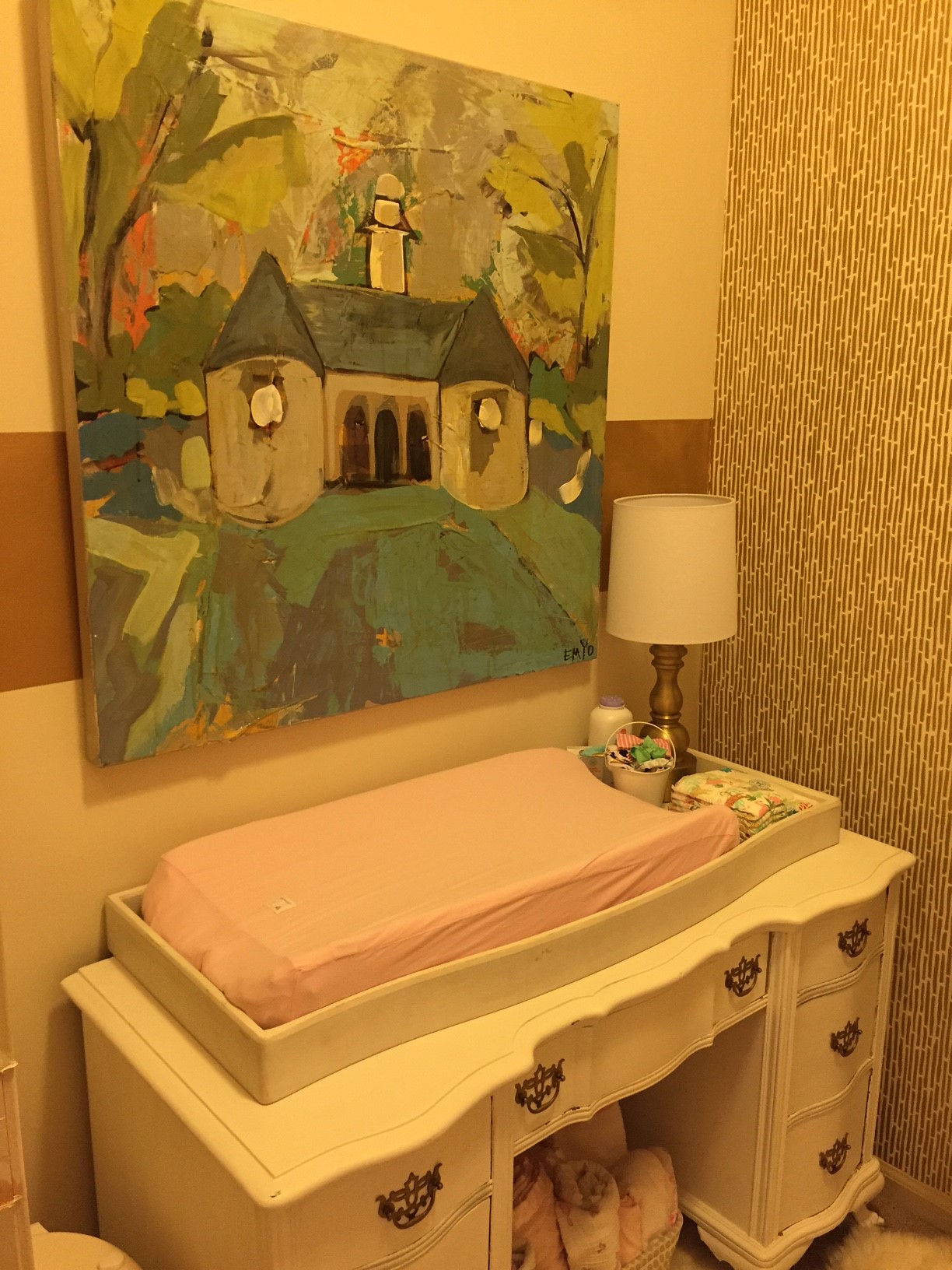 From desk to changing table