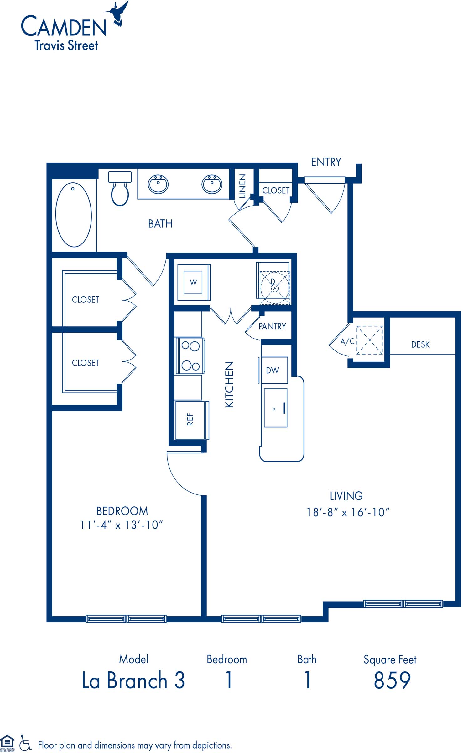 La Branch 3 floor plan