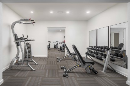 Fitness Center strength equipment at Camden Stoneleigh