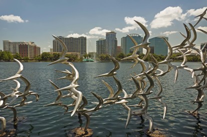 Lake eola bird sculpture