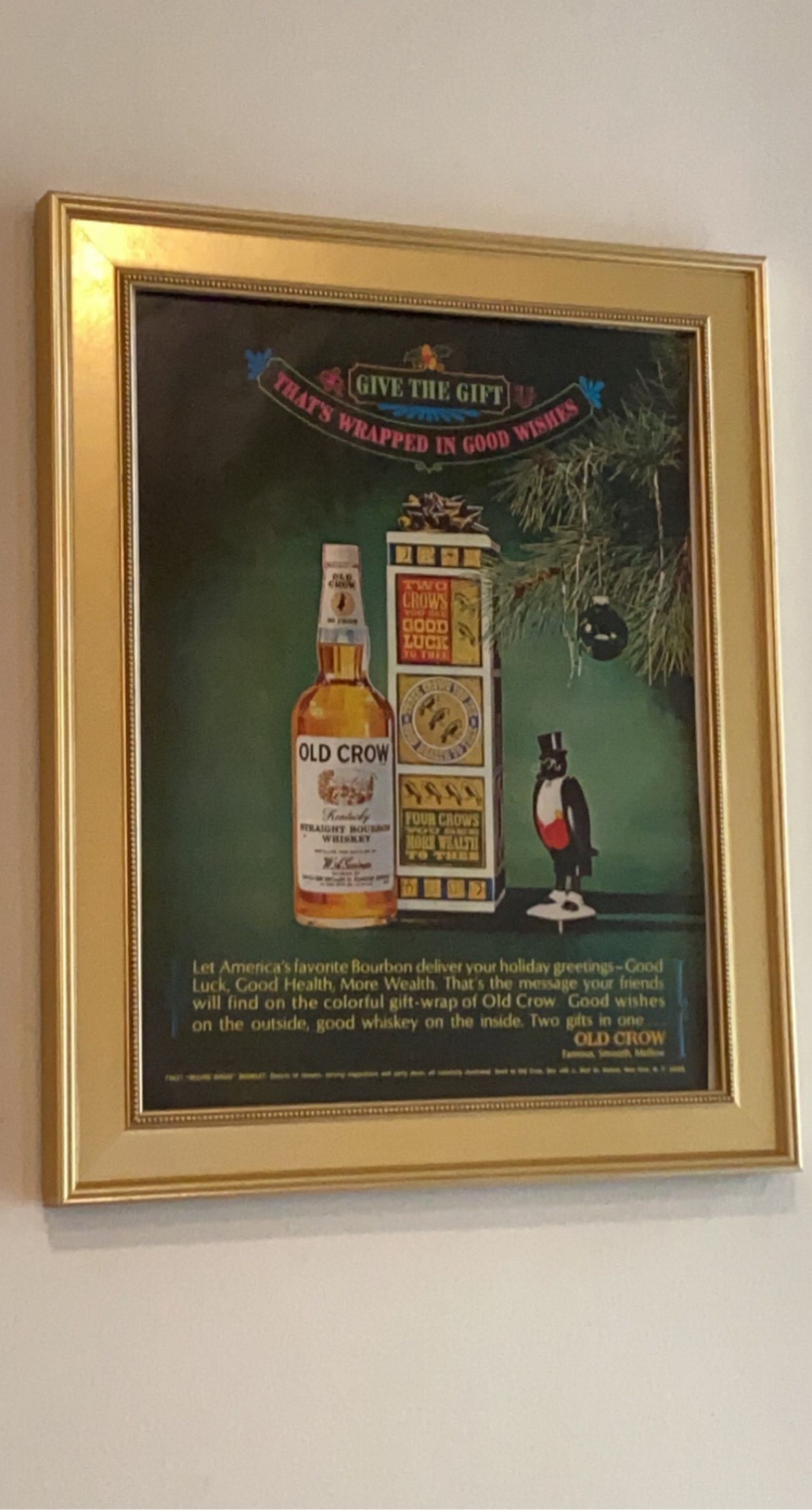 Old Crow advertisement  - photo courtesy of Kaitlyn Burgess