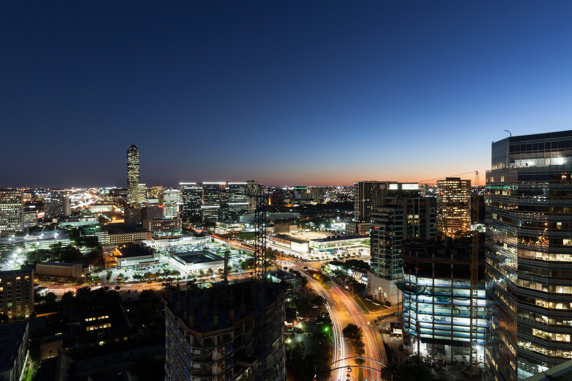 Skyline view from Houston Metro Apartments