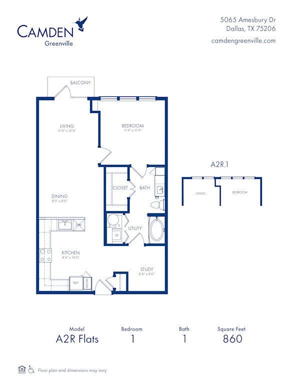 camden-greenville - floor plans - A2R FLATS