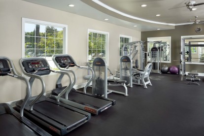 Camden Landmark fitness center with cardio and strength training machines 