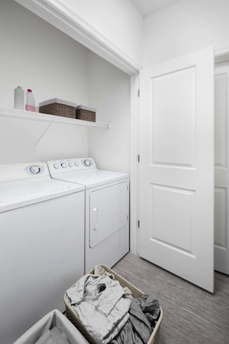 Full-size washer and dryer in every apartment home at Camden Dulles Station in Herndon, VA