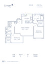 Blueprint of B4 Floor Plan, 2 Bedrooms and 2 Bathrooms at Camden Tuscany Apartments in San Diego, CA