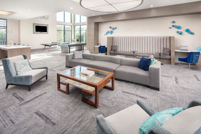 camden tempe apartments tempe az resident lounge with built in desks and lounge options