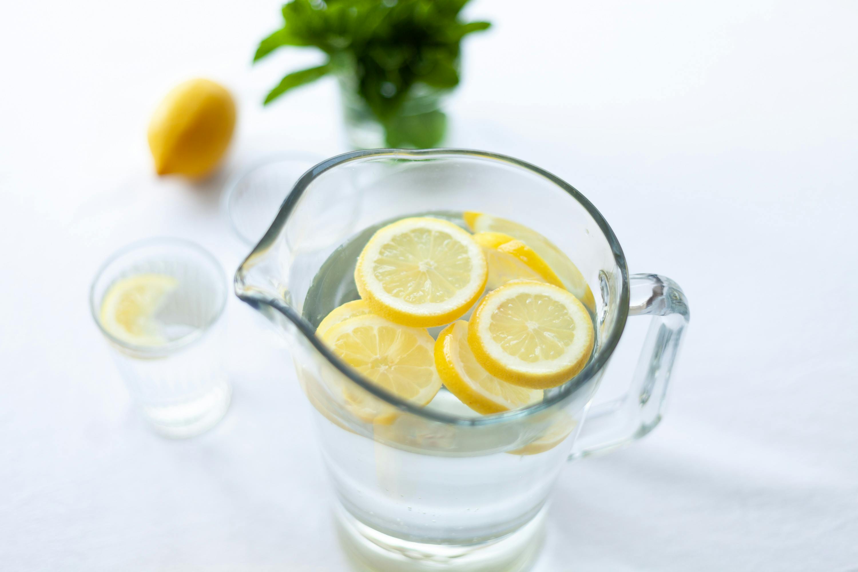 Photo by Julia Zolotova: https://www.pexels.com/photo/sliced-lemon-fruit-in-glass-picher-1320998/