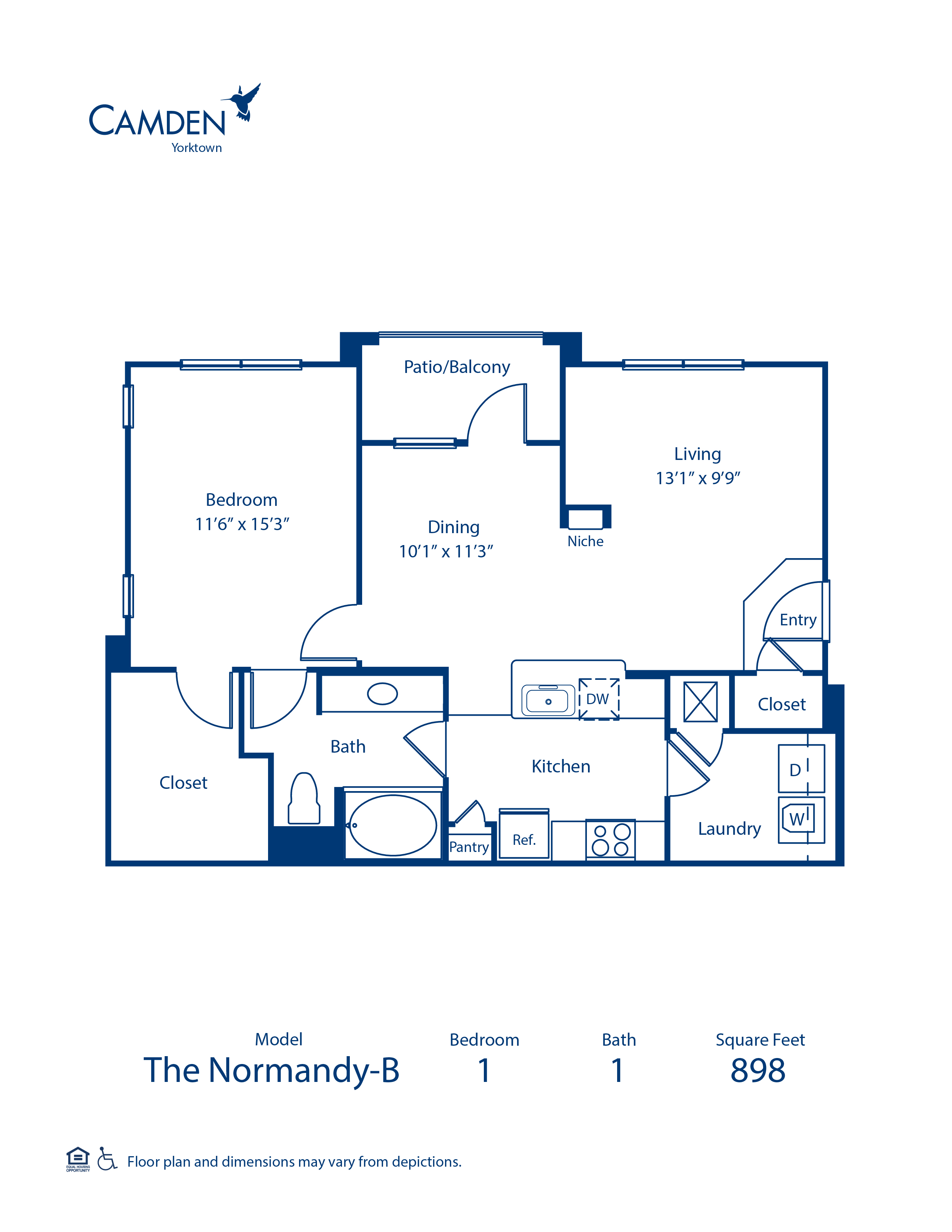 Normandy B floor plan