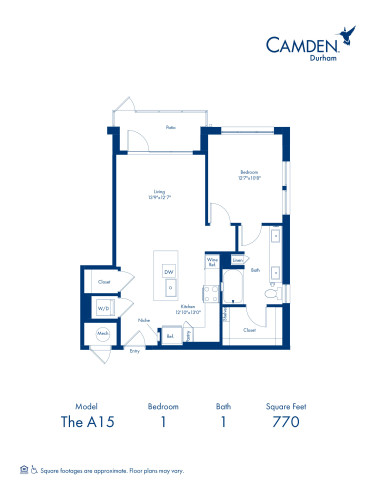 Camden Durham - Floor plans - A15