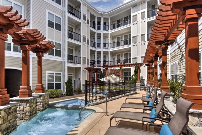 Large resort style outdoor pool