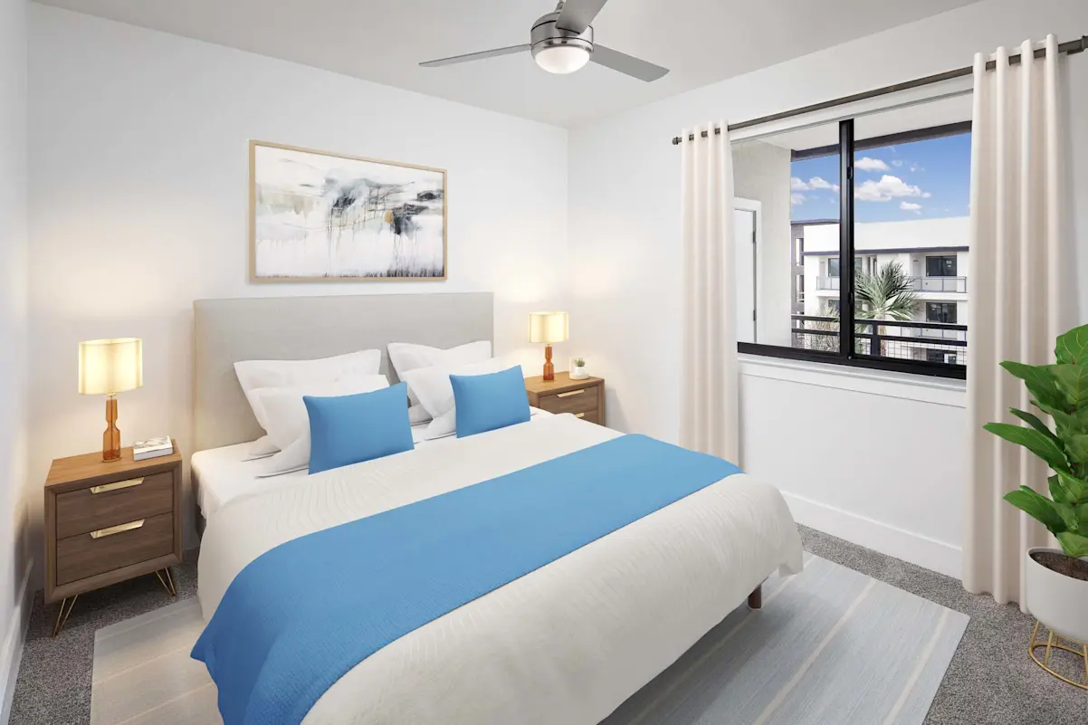 Furnished bedroom at Camden North End.