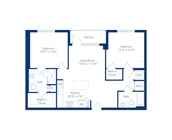 camden-central-apartments-st-petersburg-florida-floorplan-Monet