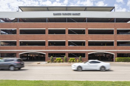 Parking garage on Good Latimer at Camden Farmers Market in Dallas, Tx