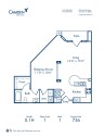 Blueprint of 0.1H Floor Plan, Studio with 1 Bathroom at Camden Cotton Mills Apartments in Charlotte, NC