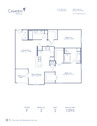 Blueprint of F Floor Plan, 2 Bedrooms and 2 Bathrooms at Camden Greenway Apartments in Houston, TX