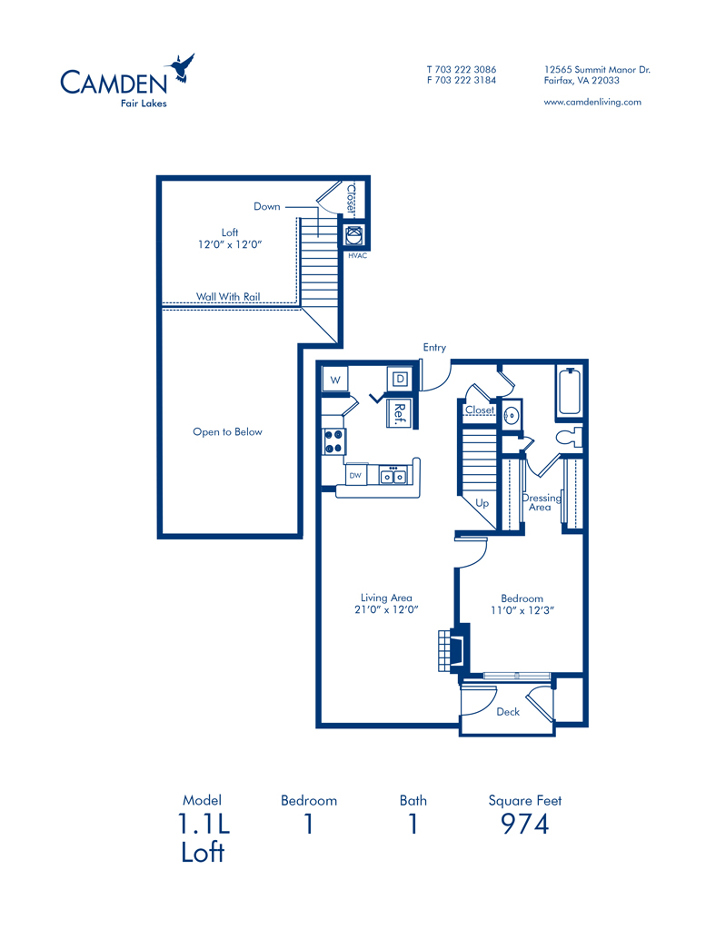 1, 2 & 3 Bedroom Apartments In Fairfax, Va - Camden Fair Lakes