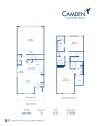 Camden Long Meadow Farms homes for rent in Richmond, TX two bedroom floor plan Myrtle