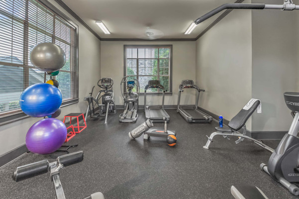 Fitness center with cardio equipment