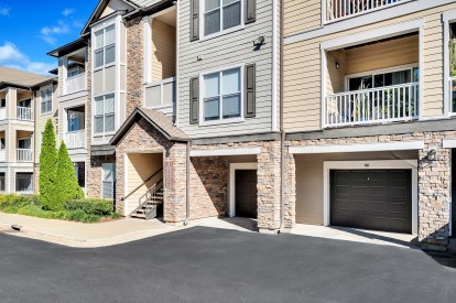 Attached Garage Parking Available with Select Apartments at Camden Asbury Village