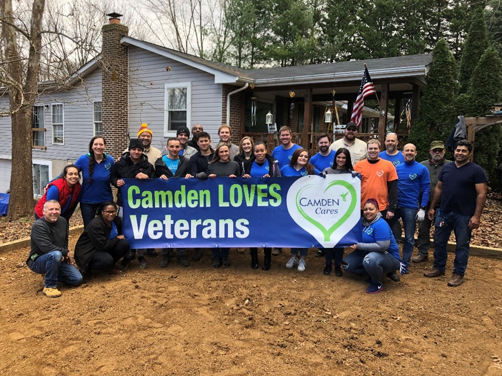 Photo of volunteers during a Camden Cares Boot House project. 