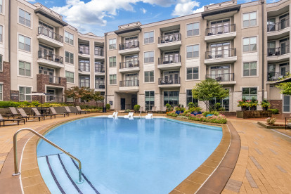 Saltwater pool at Camden Southline Apartments