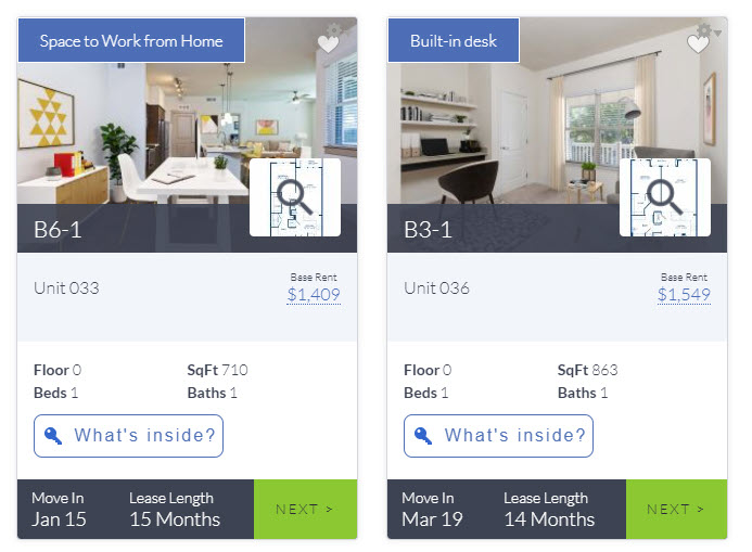 Apartments with WFH spaces to make your own!