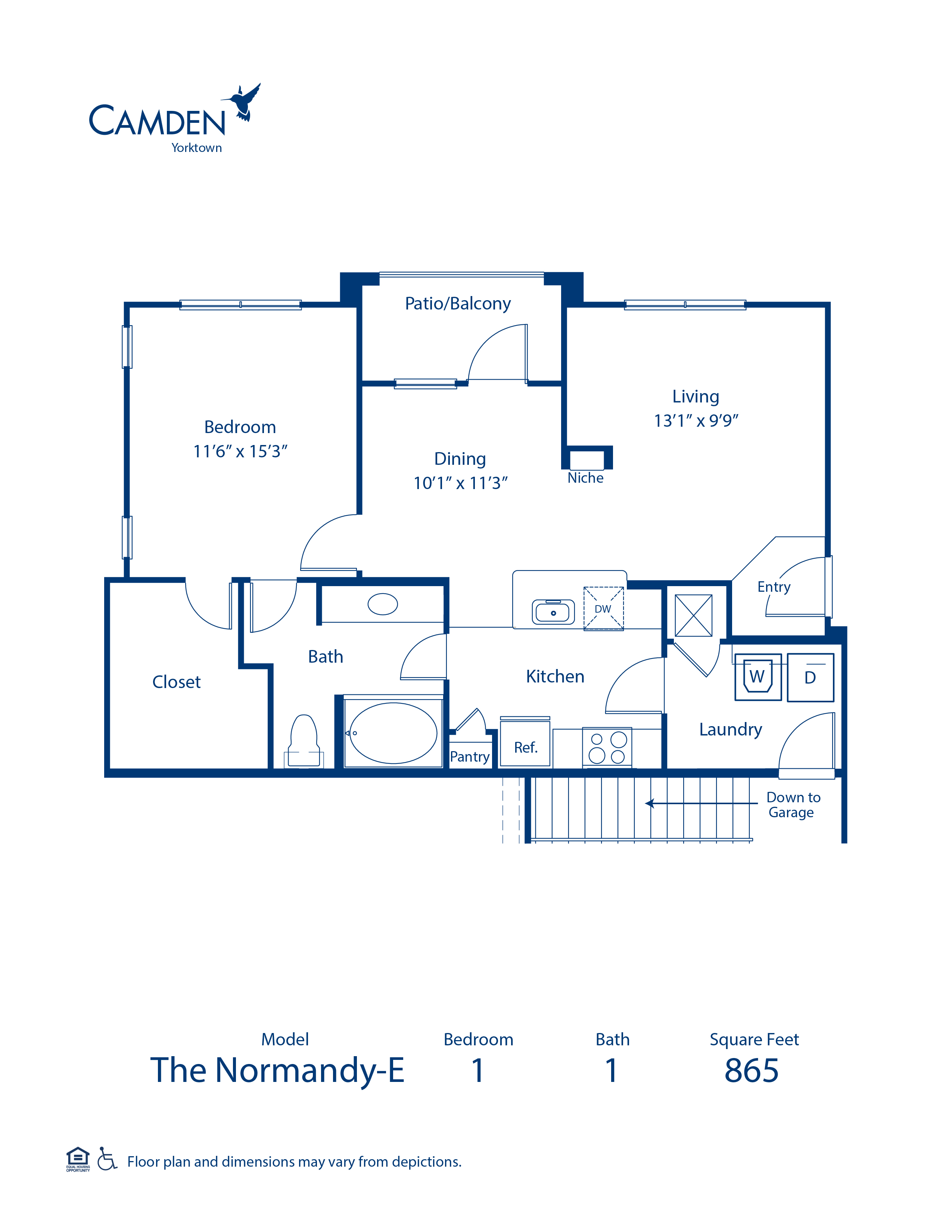 Normandy E floor plan