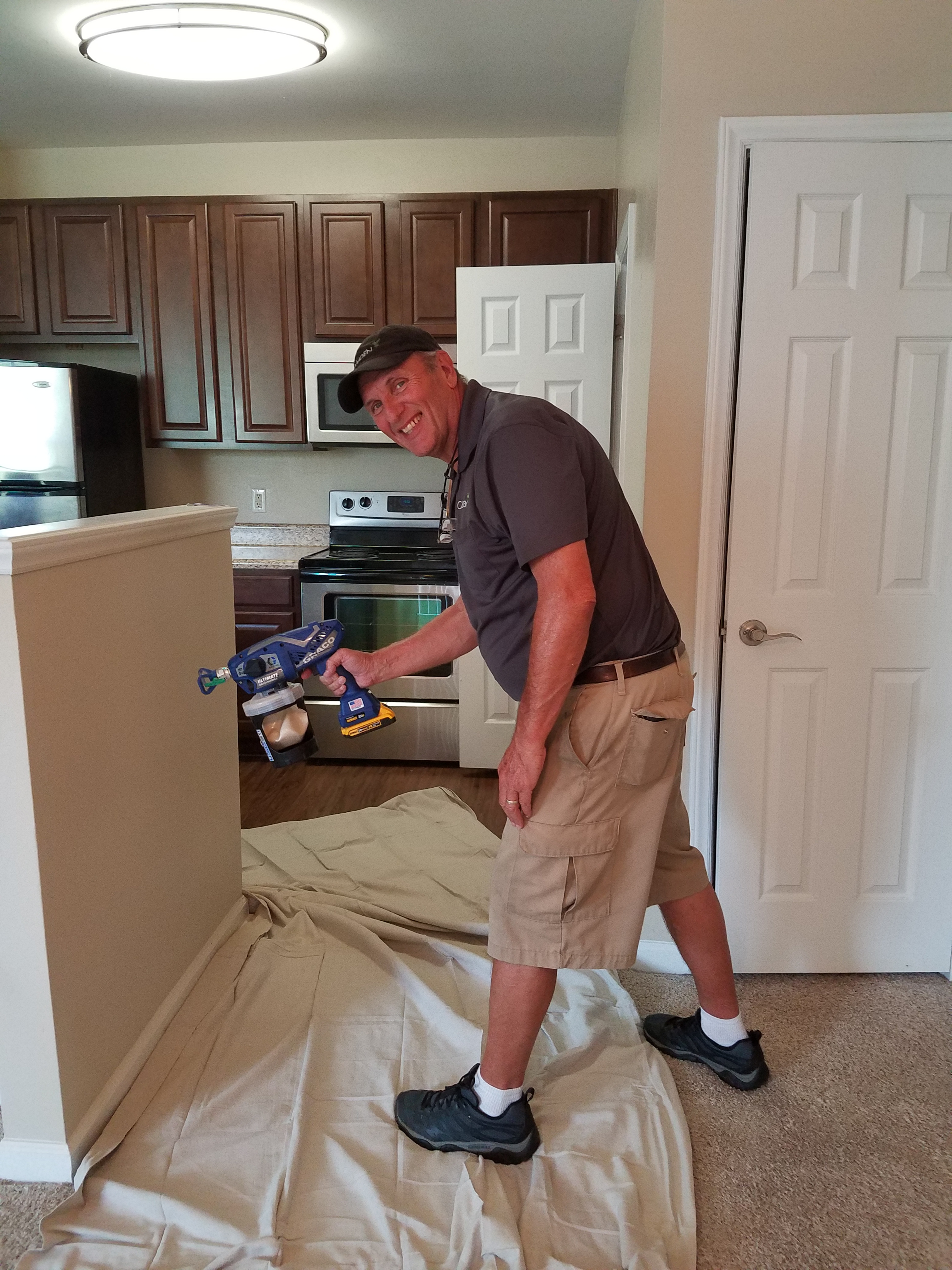 Steve turning a unit. 