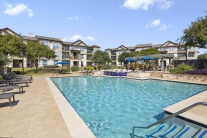 Resort-style, spacious pool at Camden Cedar Hills apartments in Austin, TX
