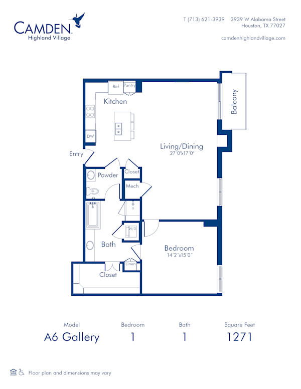 The A6 Gallery at Camden Highland Village Apartments in Houston, TX