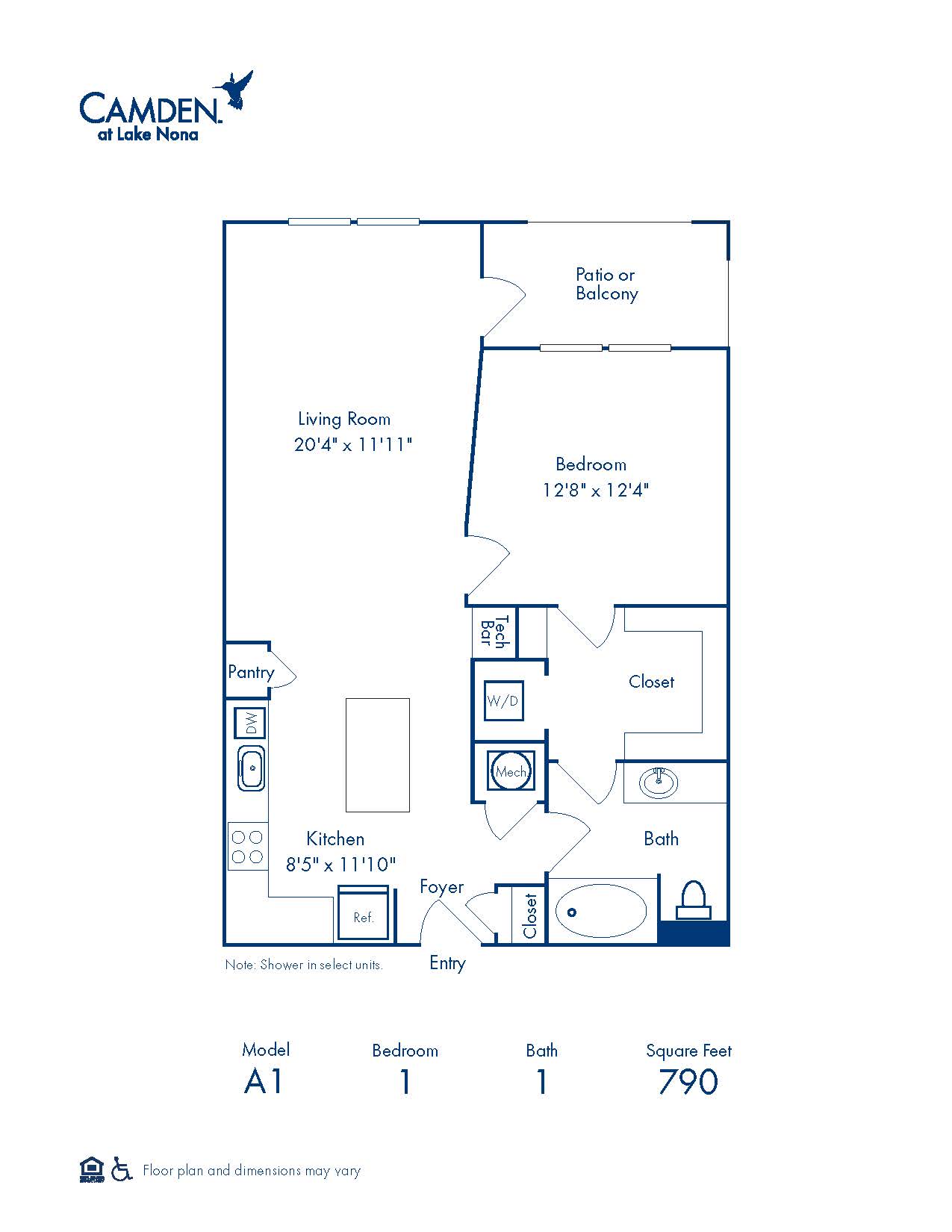 A1 floor plan